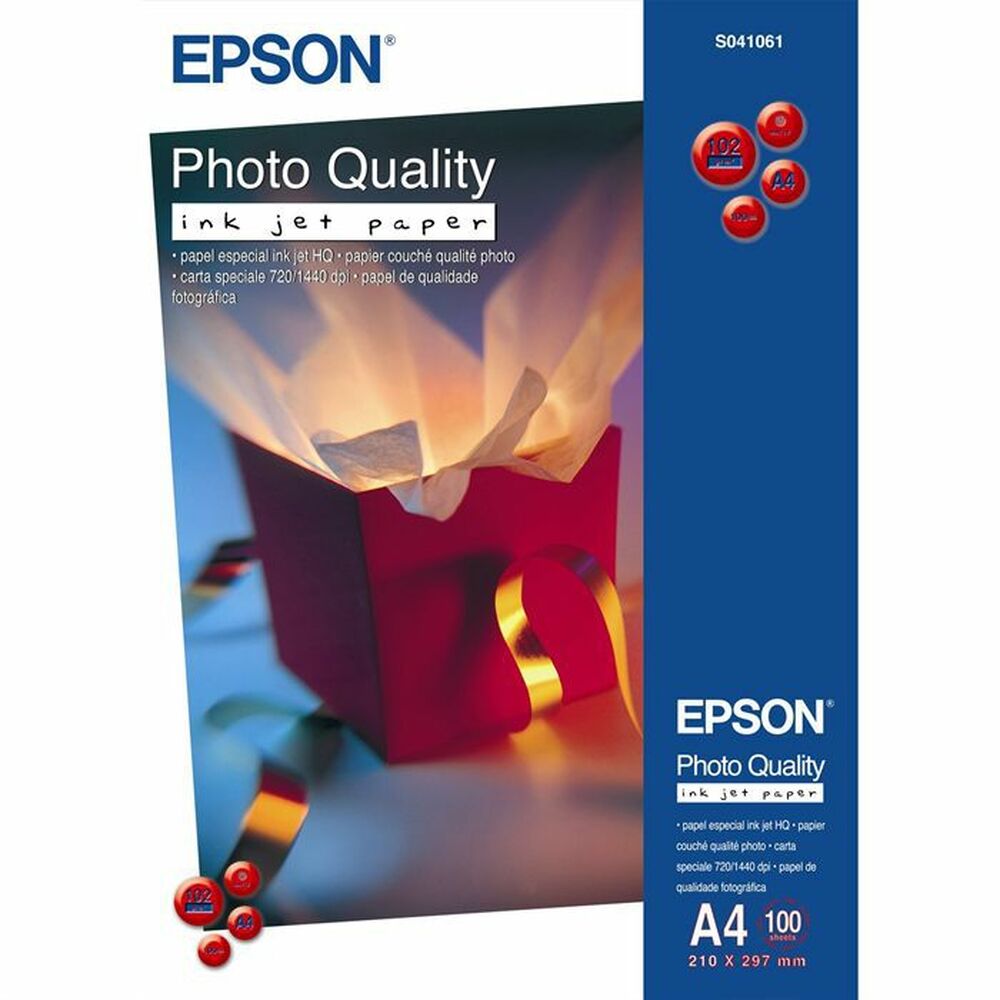 Hârtie foto mată Epson Photo Quality Inkjet Paper - A4 - 100 hojas
