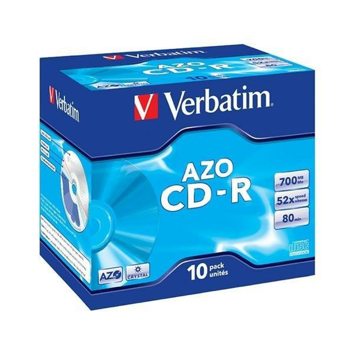 CD-R Verbatim Crystal 10 Unități 700 MB 52x