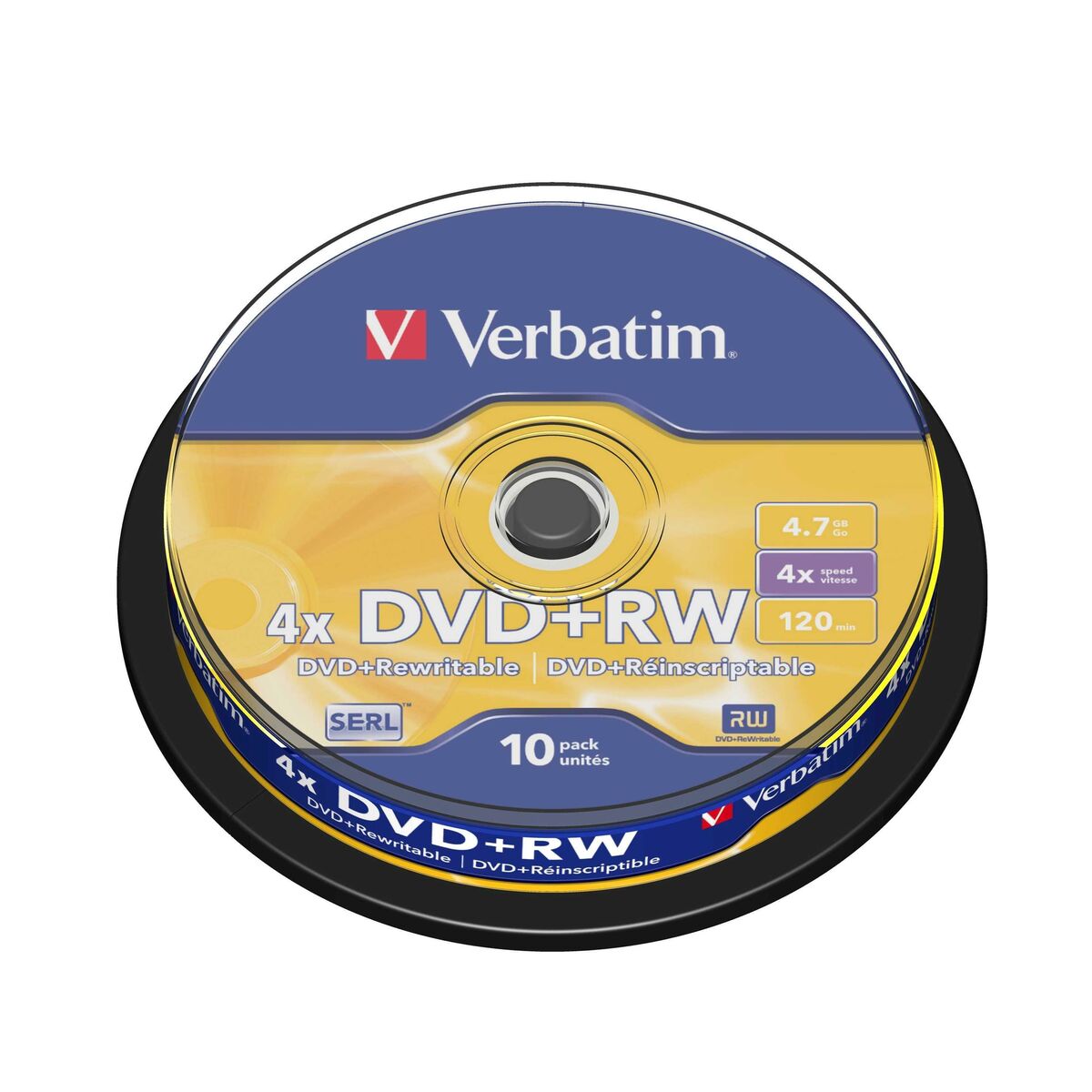 DVD-RW Verbatim    10 Unități 4x 4,7 GB