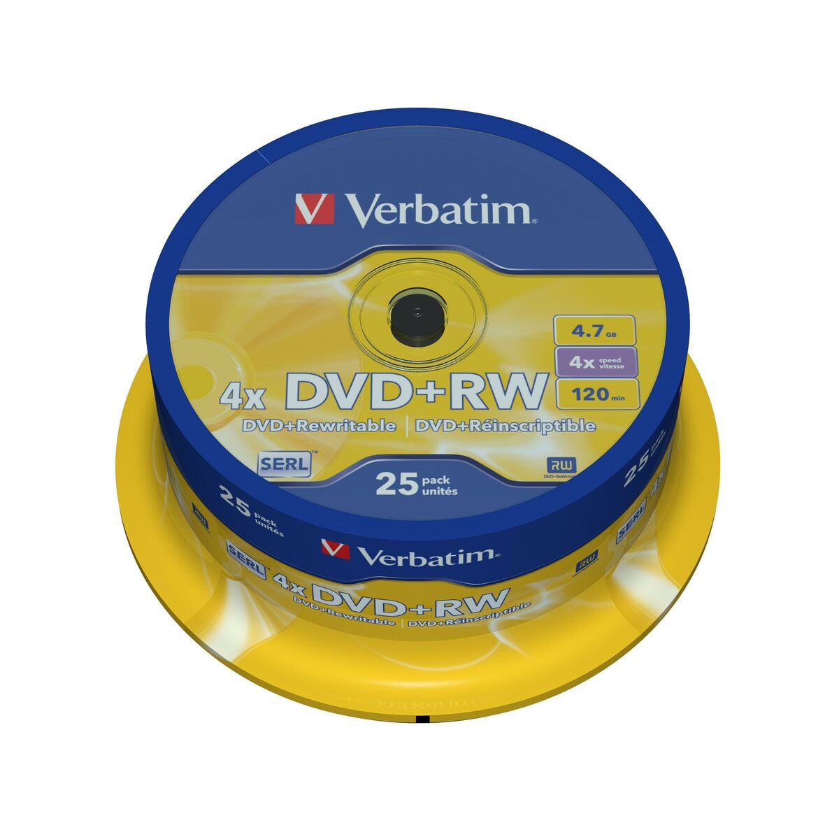 DVD-RW Verbatim    25 Unități 4x 4,7 GB