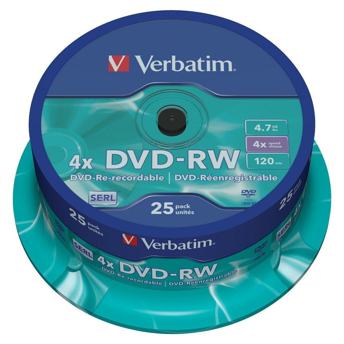 DVD-RW Verbatim    25 Unități 4x 4,7 GB