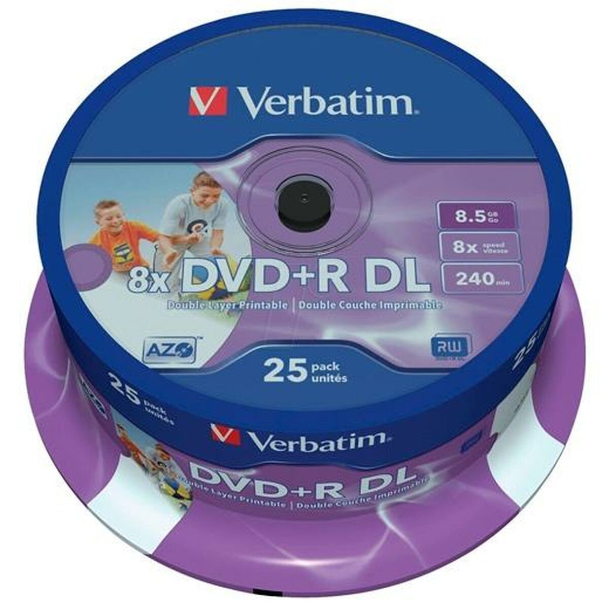 DVD-R Verbatim    25 Unități 8,5 GB 8x