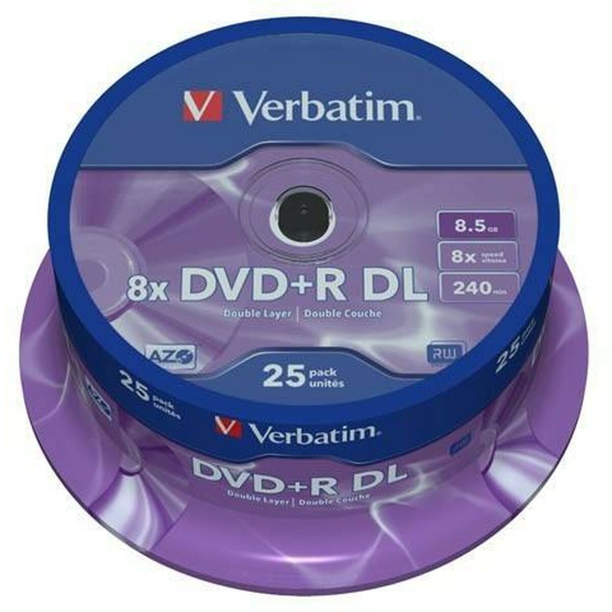 DVD-R Verbatim    25 Unități 8,5 GB 8x