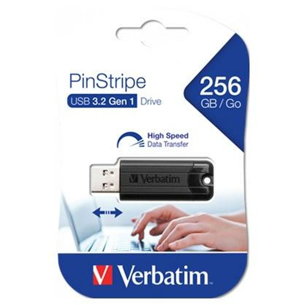 Memorie USB Verbatim PinStripe 3.0 Negru