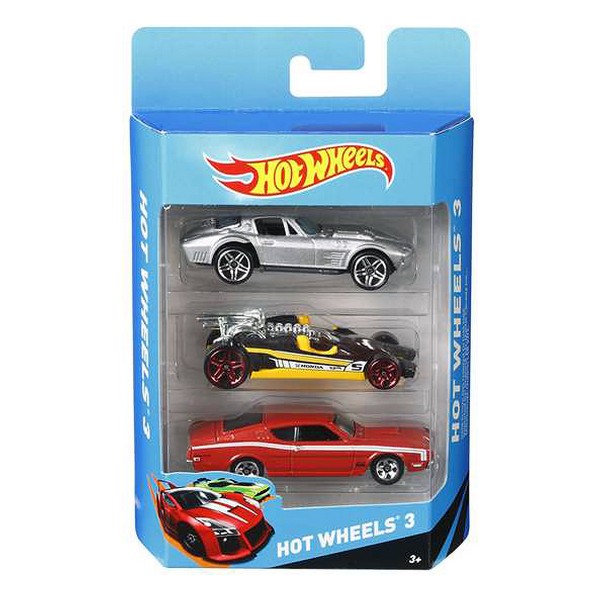 Set de Jucării cu Vehicule Hot Wheels Metal (3 Pcs)