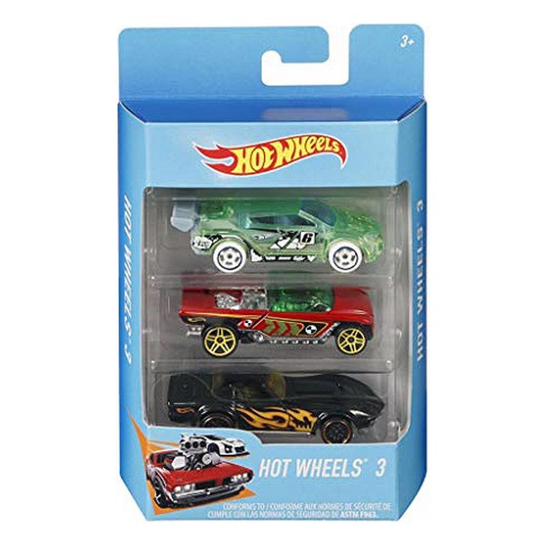 Set de Jucării cu Vehicule Hot Wheels Metal (3 Pcs)