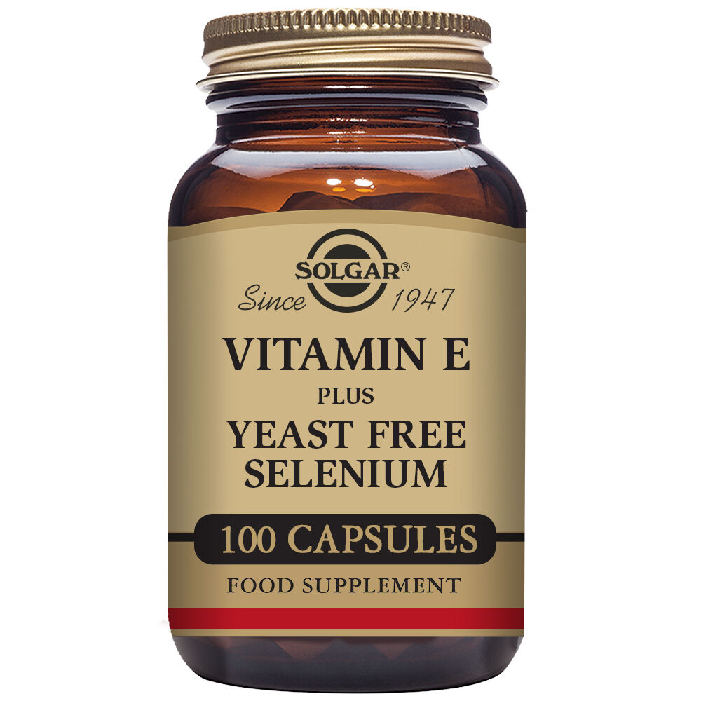 Vitamina E cu seleniu Solgar - Cantitate 100 Capsule