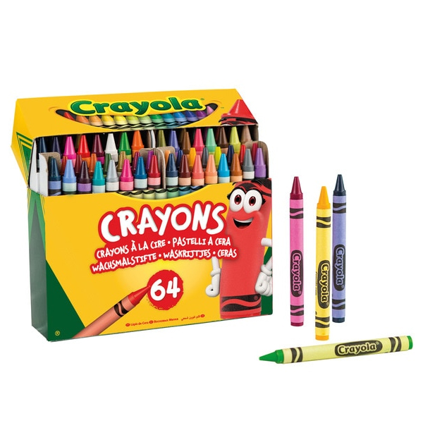 Creioane ceară colorate Crayola (64 pcs)