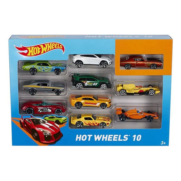 Set de Jucării cu Vehicule Hot Wheels Metal (10 Pcs)