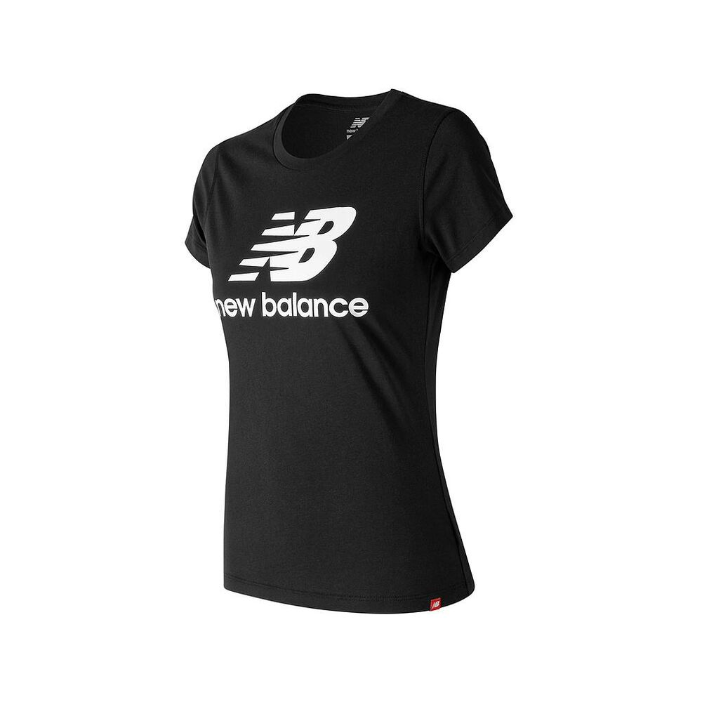 Tricou cu Mânecă Scurtă Femei New Balance WT91546 Negru Bumbac - Mărime S