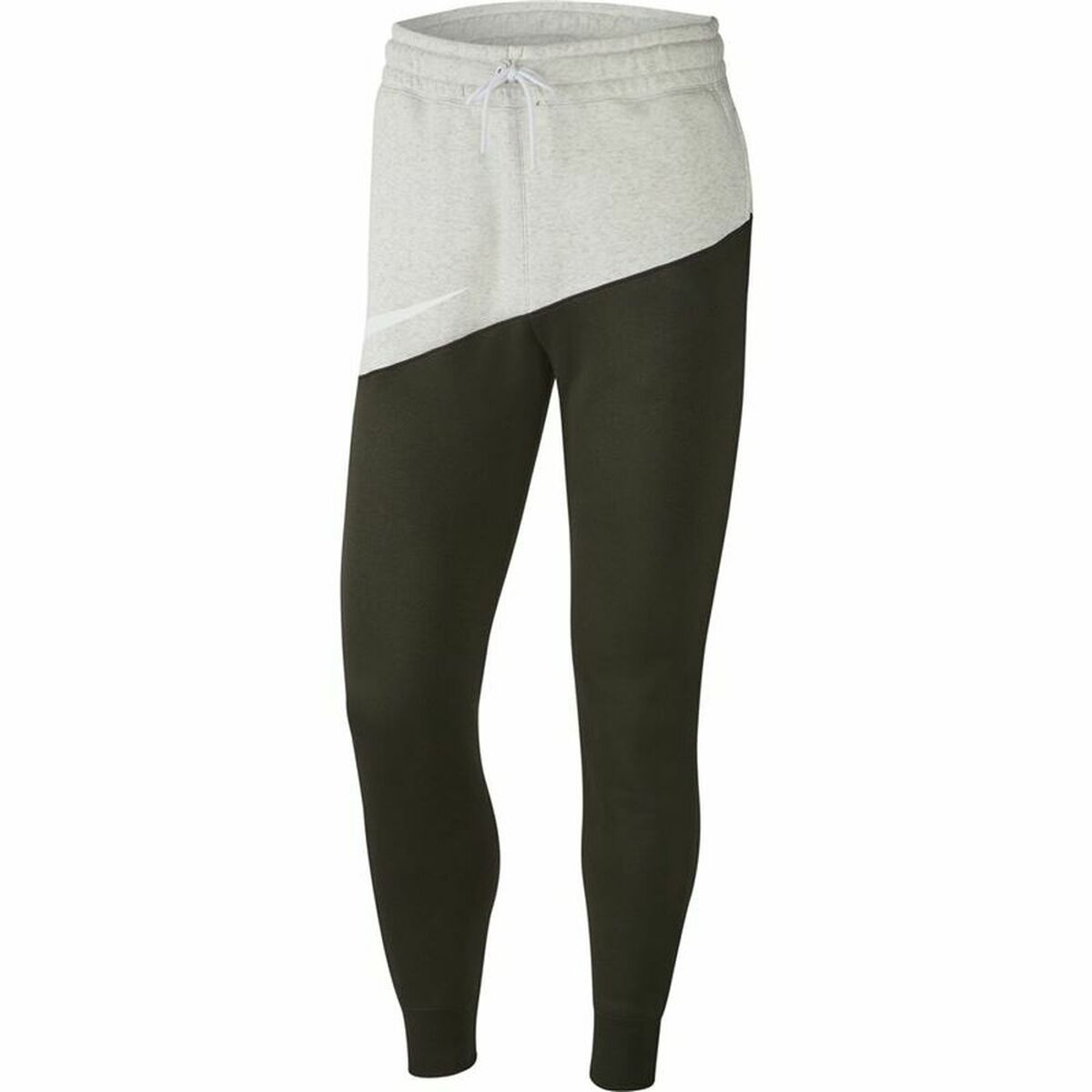 Pantaloni lungi de sport Nike Swoosh Negru Bărbați Gri deschis - Mărime L