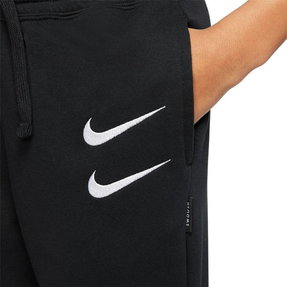 Pantaloni lungi de sport Nike Swoosh Băieți Negru - Mărime 7-8 Ani