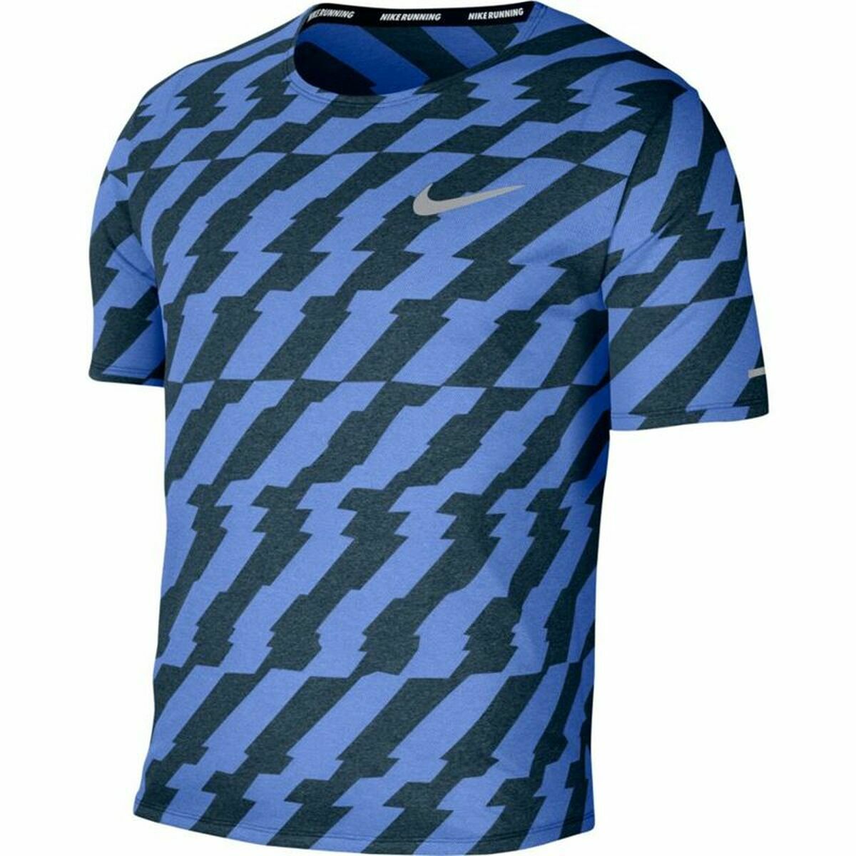 Tricou cu Mânecă Scurtă Bărbați Nike Dri-Fit Miler Future Fast Albastru - Mărime L