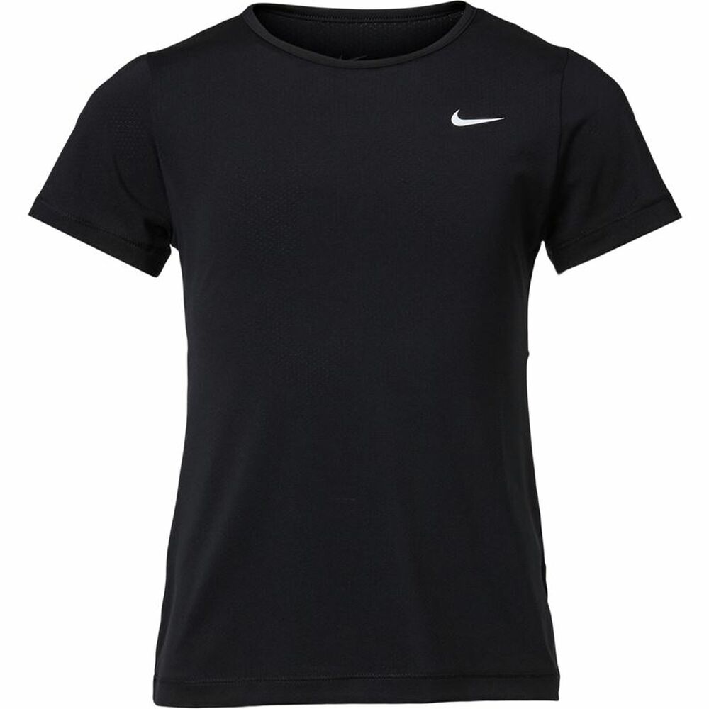 Tricou cu Mânecă Scurtă pentru Copii Nike Pro Negru 92 % Poliester 8 % Spandex - Mărime 7-8 Ani