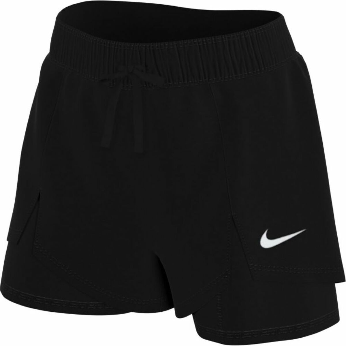 Pantaloni Scurți Sport pentru Damă DF FLX ESS 2-IN-1 Nike DA0453 011 Negru - Mărime M