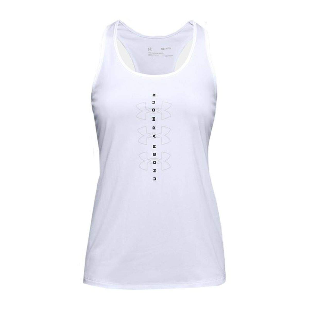 Tricou cu Bretele Damă Under Armour Tech Twist Graphic Tank Alb - Mărime M