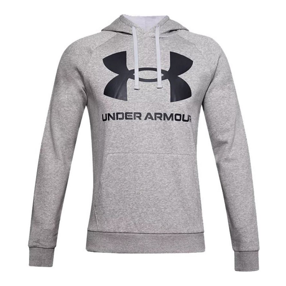 Hanorac cu Glugă Bărbați Under Armour Rival Big Logo Gri deschis - Mărime M