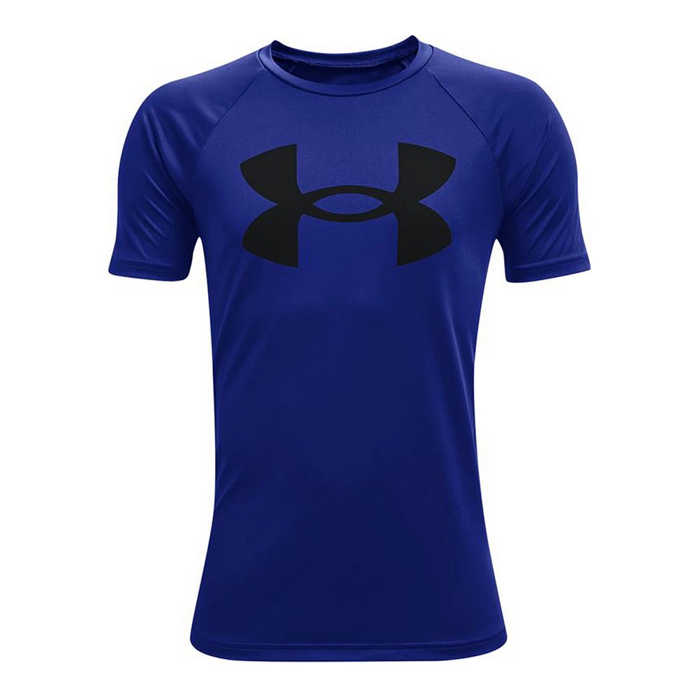 Tricou cu Mânecă Scurtă Under Armour Tech Big Logo Albastru - Mărime 10-12 Ani