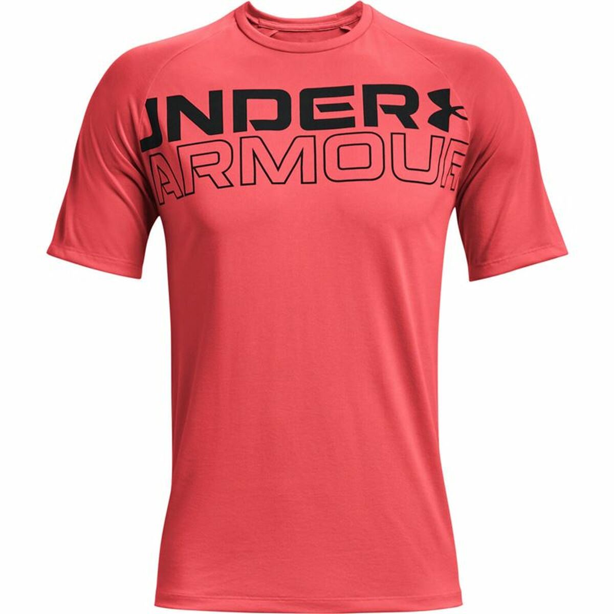 Tricou cu Mânecă Scurtă Bărbați Under Armour Tech 2.0 Roșu - Mărime XL