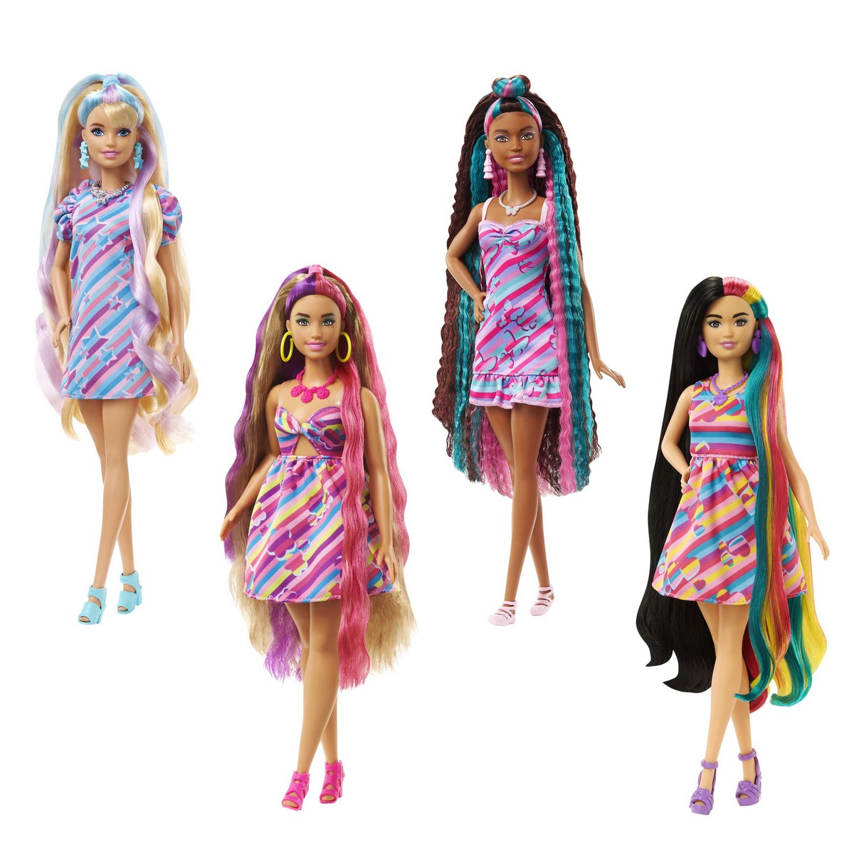 Păpușă Barbie Totally Hair 9 Piese