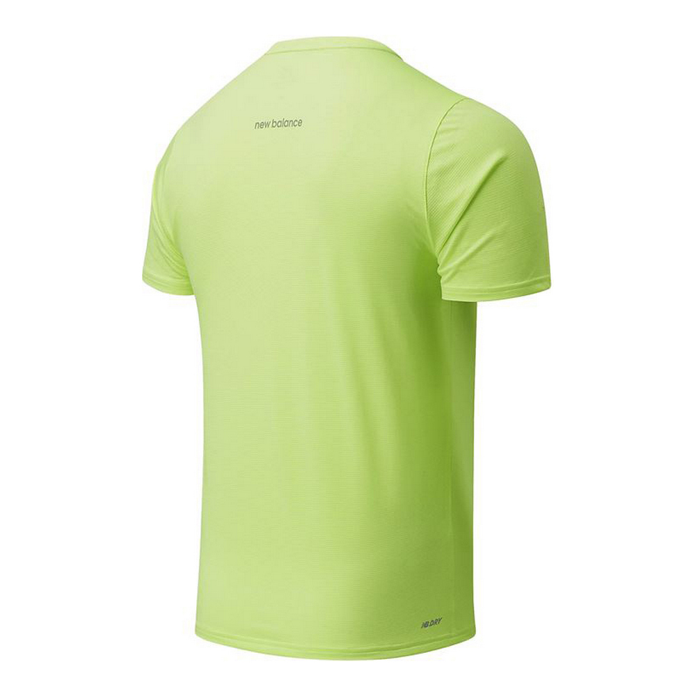 Tricou cu Mânecă Scurtă Bărbați New Balance Trainning Verde lămâie - Mărime S