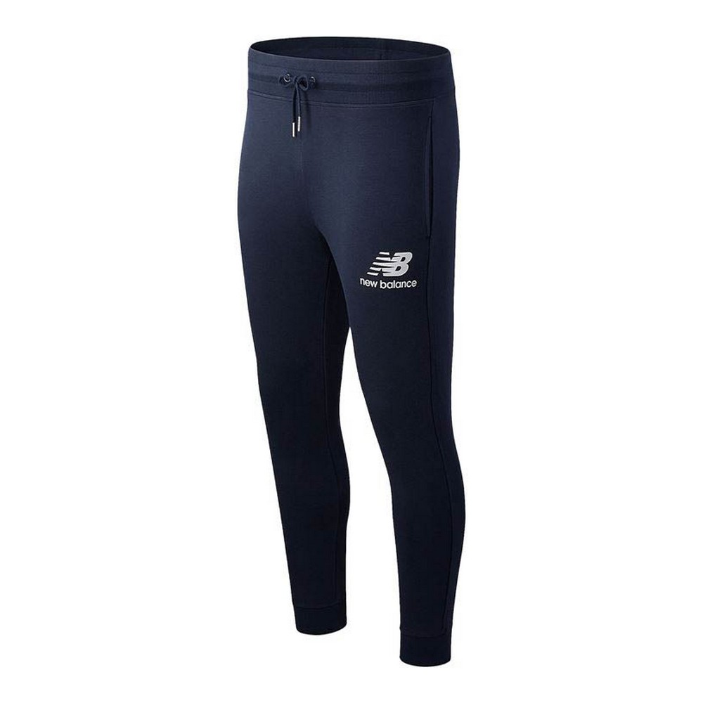 Pantaloni lungi de sport New Balance Essential Stack Logo Albastru - Mărime XL