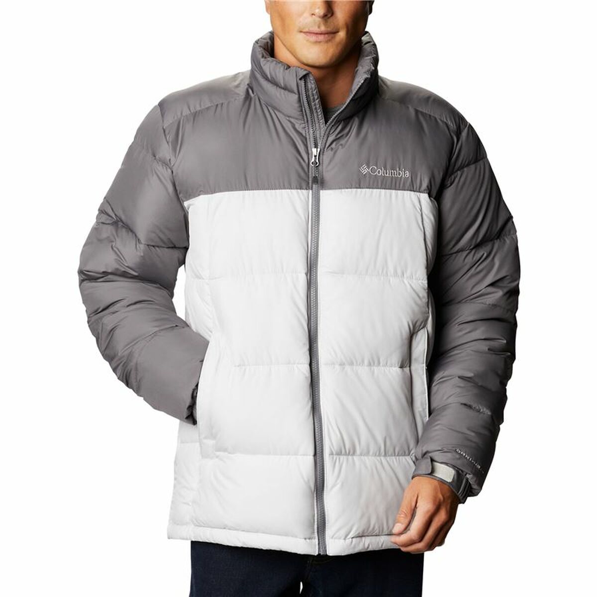 Jachetă Sport de Bărbați Columbia Pike Lake Alb/Gri - Mărime XL