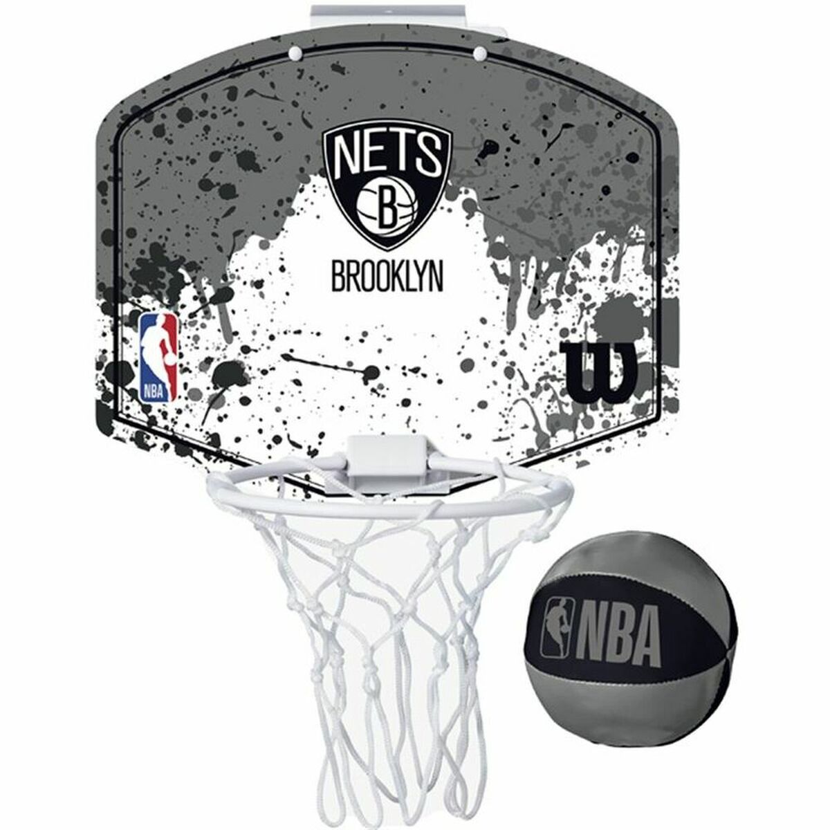 Coș de Baschet Wilson Brooklyn Nets Mini Gri
