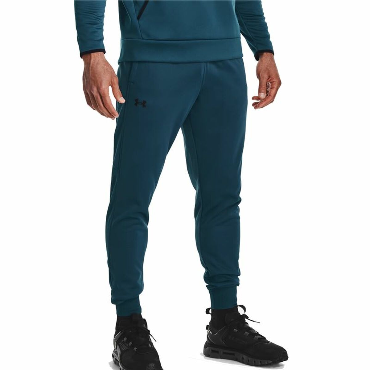 Pantaloni pentru Adulți Under Armour Fleece Joggers Albastru - Mărime M
