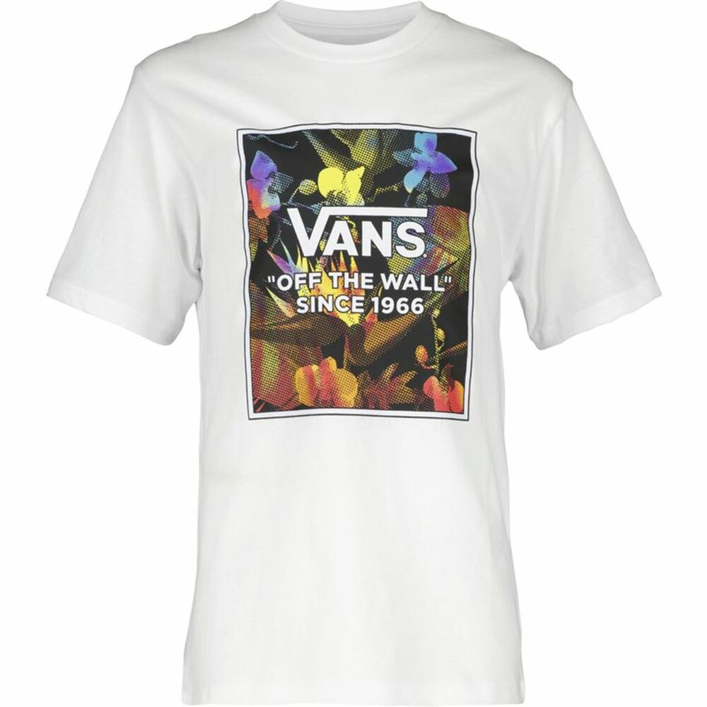 Tricou cu Mânecă Scurtă Copii Vans Flowers Alb - Mărime XL