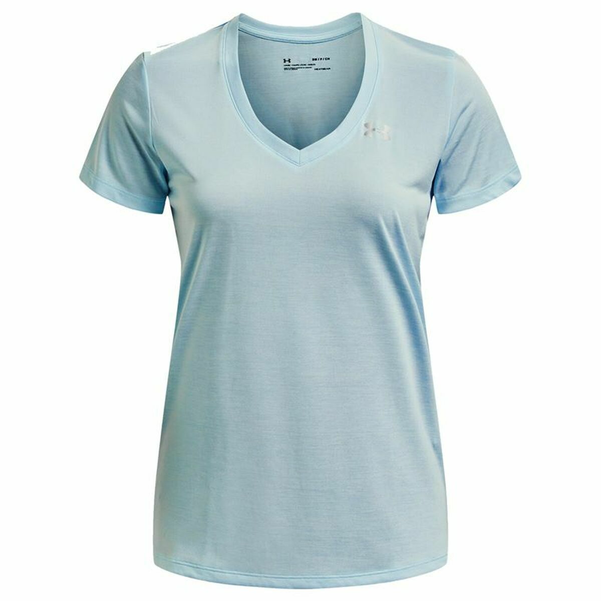 Tricou cu Mânecă Scurtă Femei Under Armour Tech Twist Albastru deschis - Mărime XS