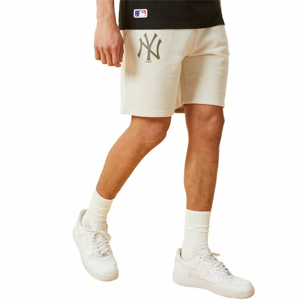 Pantaloni Scurți Sport pentru Bărbați New Era MLB Seasonal Team New York Bej - Mărime M