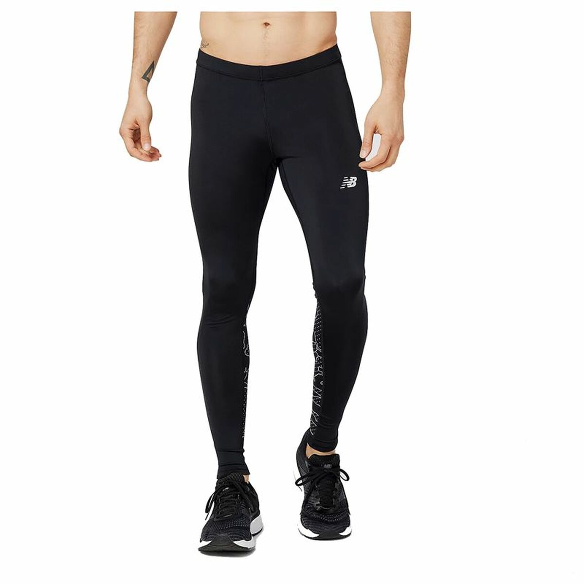 Colanți sport pentru bărbați New Balance Reflective Accelerate Negru - Mărime M