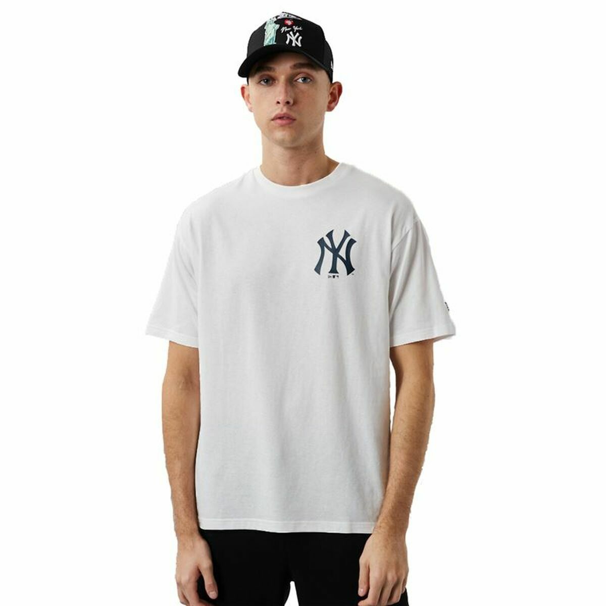 Tricou cu Mânecă Scurtă Bărbați New Era New York Yankees MLB City Graphic Oversized - Mărime XL