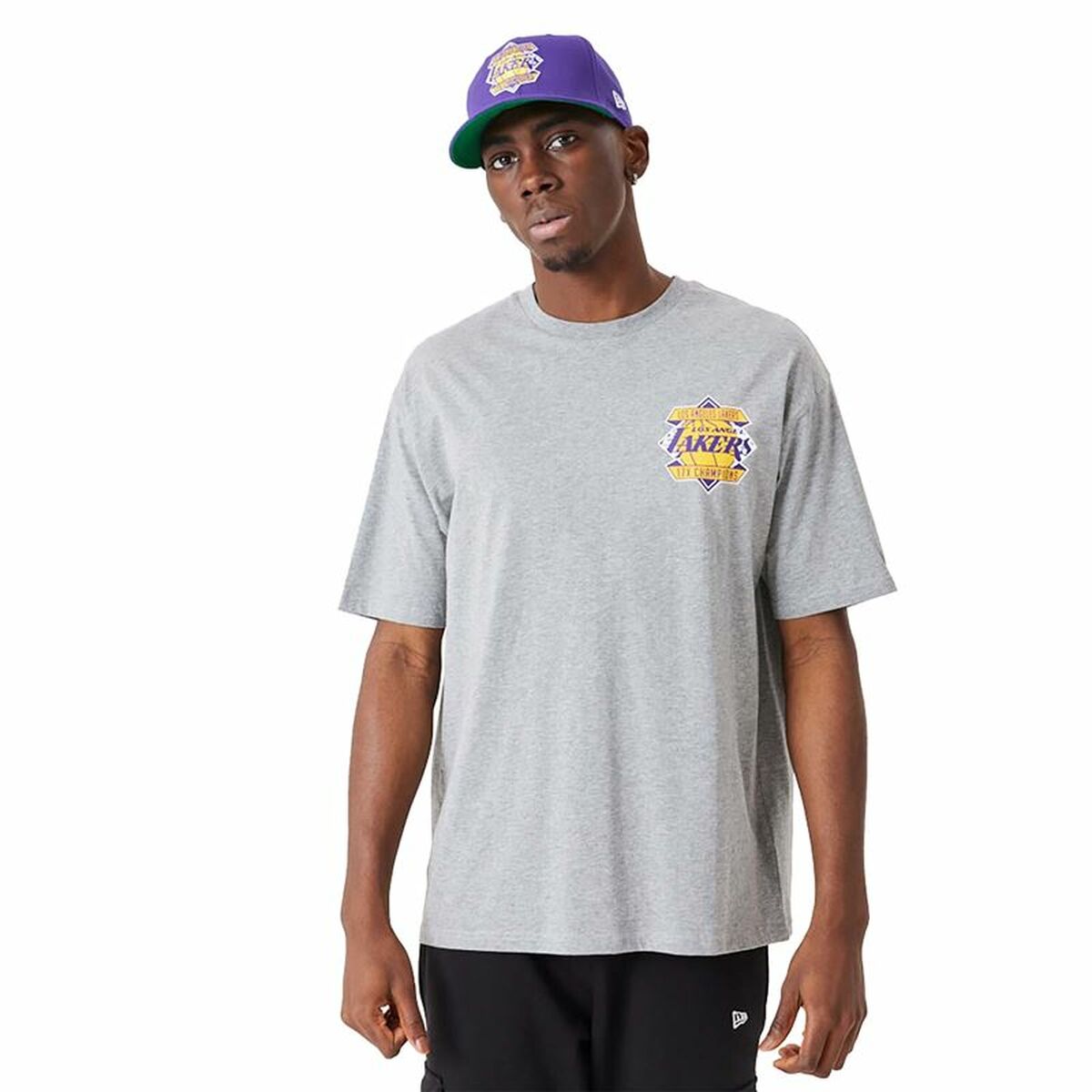 Tricou cu Mânecă Scurtă Bărbați New Era Championship LA Lakers - Mărime L
