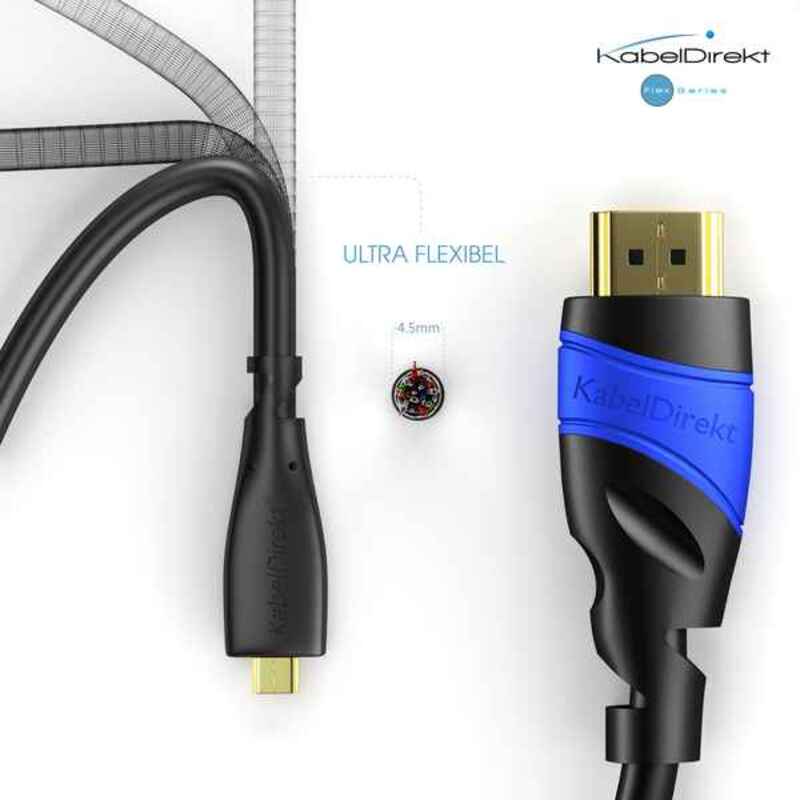 Cablu Micro HDMI (5 m) (Refurbished A+)