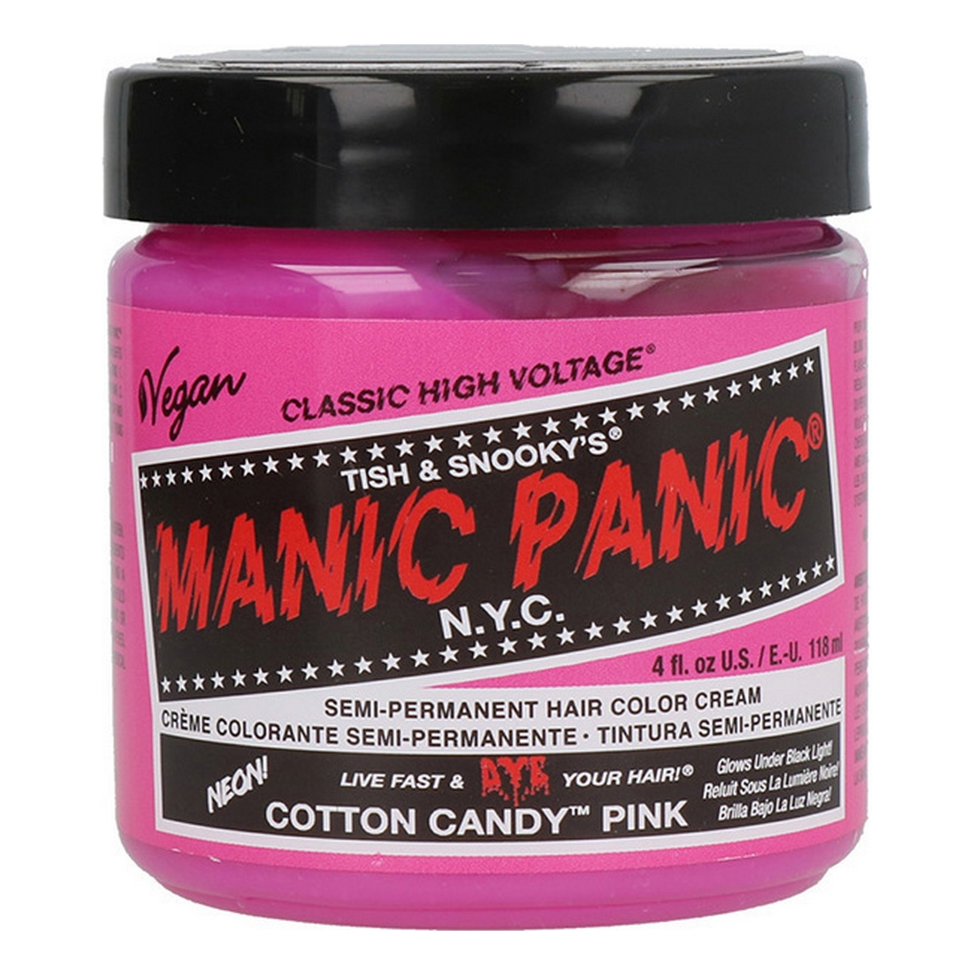 Vopsea Permanentă Classic Manic Panic ‎HCR 11004 Cotton Candy Pink (118 ml)