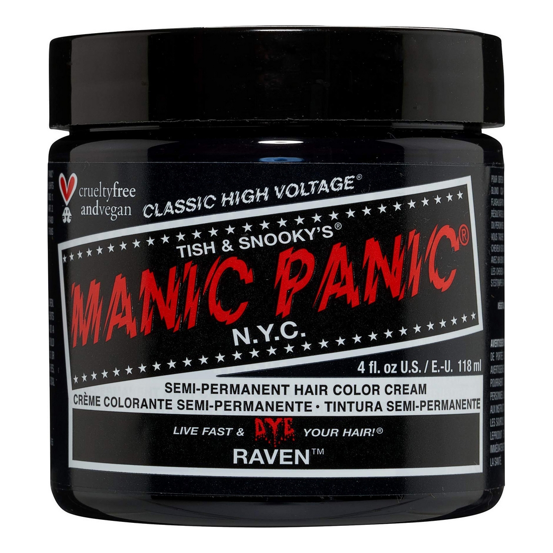 Vopsea Permanentă Classic Manic Panic ‎HCR 11007 raven (118 ml)