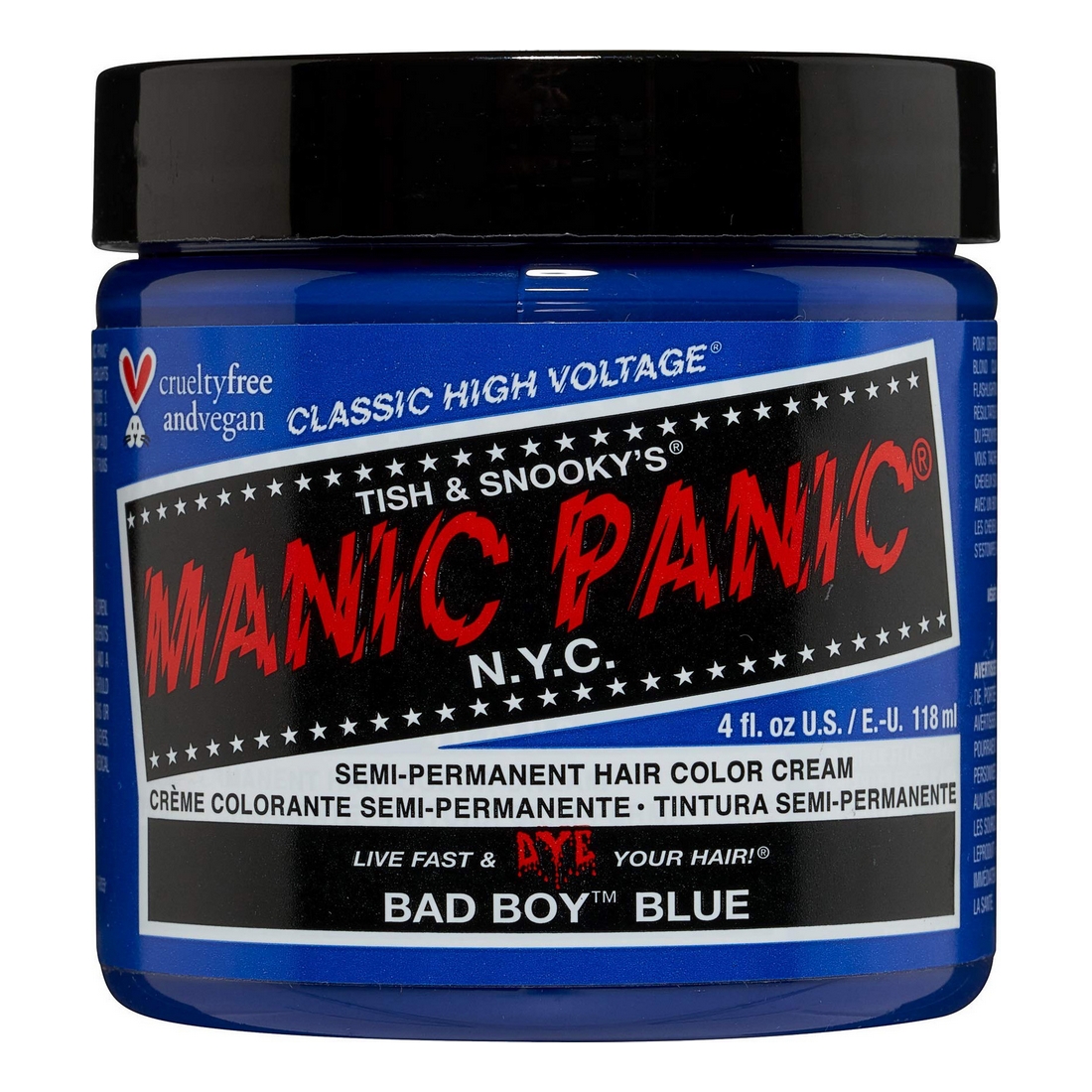 Vopsea Permanentă Classic Manic Panic ‎HCR 11017 Bad Boy Blue (118 ml)