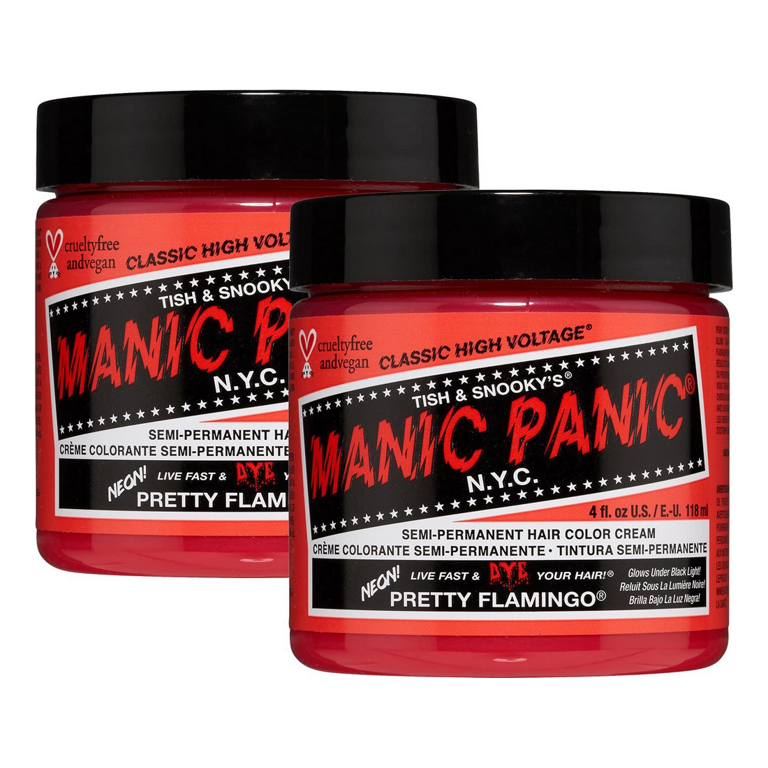 Vopsea Permanentă Classic Manic Panic ‎HCR 11023-2pk Pretty Flamingo (118 ml)