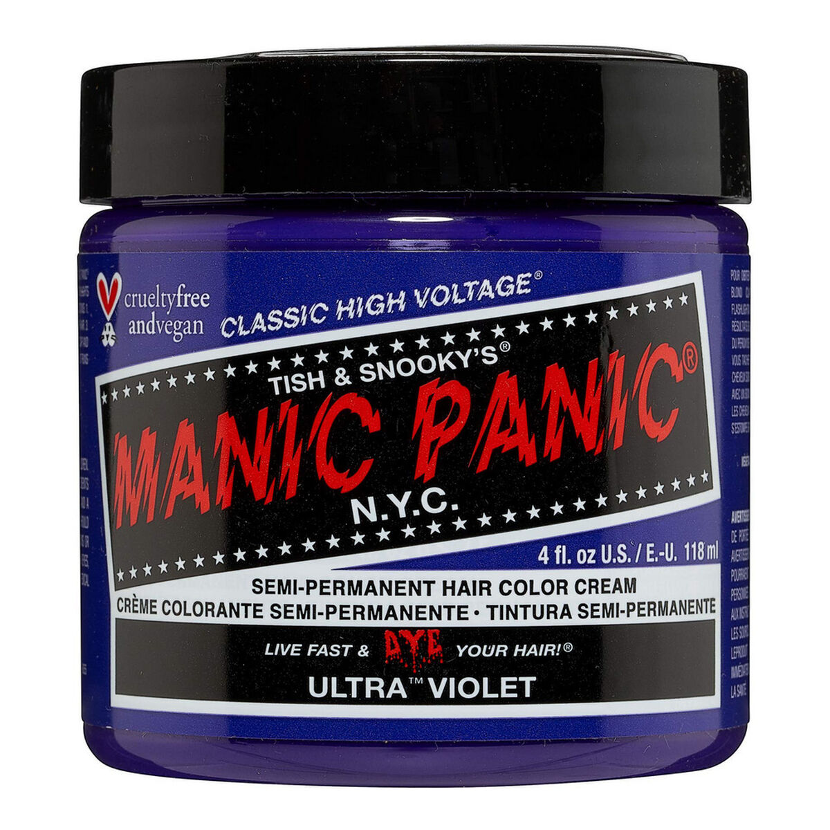 Vopsea Permanentă Classic Manic Panic Ultra Violet (118 ml)