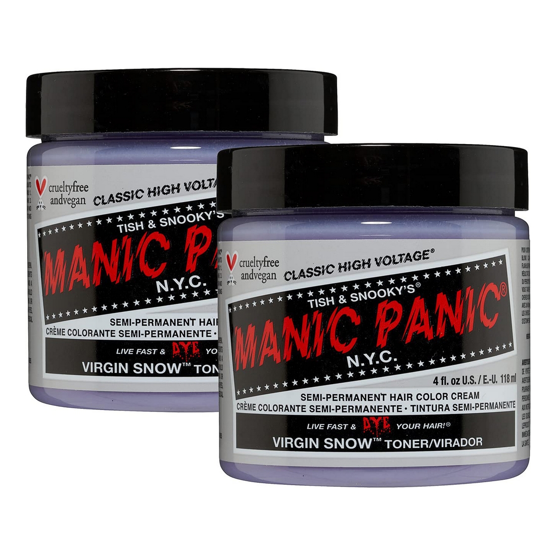 Vopsea Permanentă Classic Manic Panic Virgin Snow (118 ml)