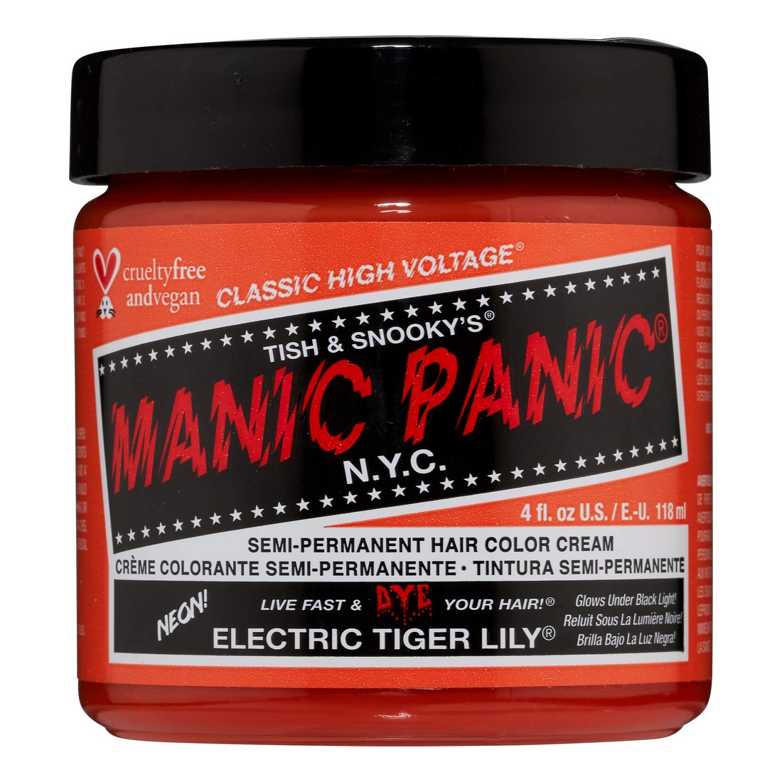 Vopsea Permanentă Classic Manic Panic Electric Tiger Lily (118 ml)