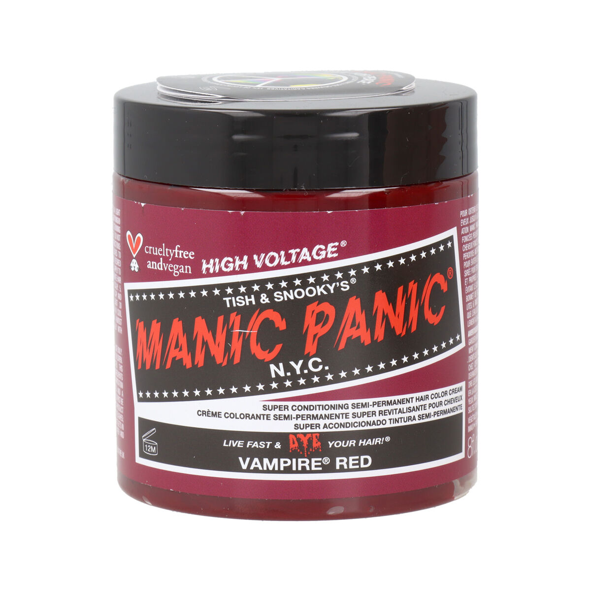 Pusiau laikinas dažas Manic Panic Panic High Roșu Vegan (237 ml)