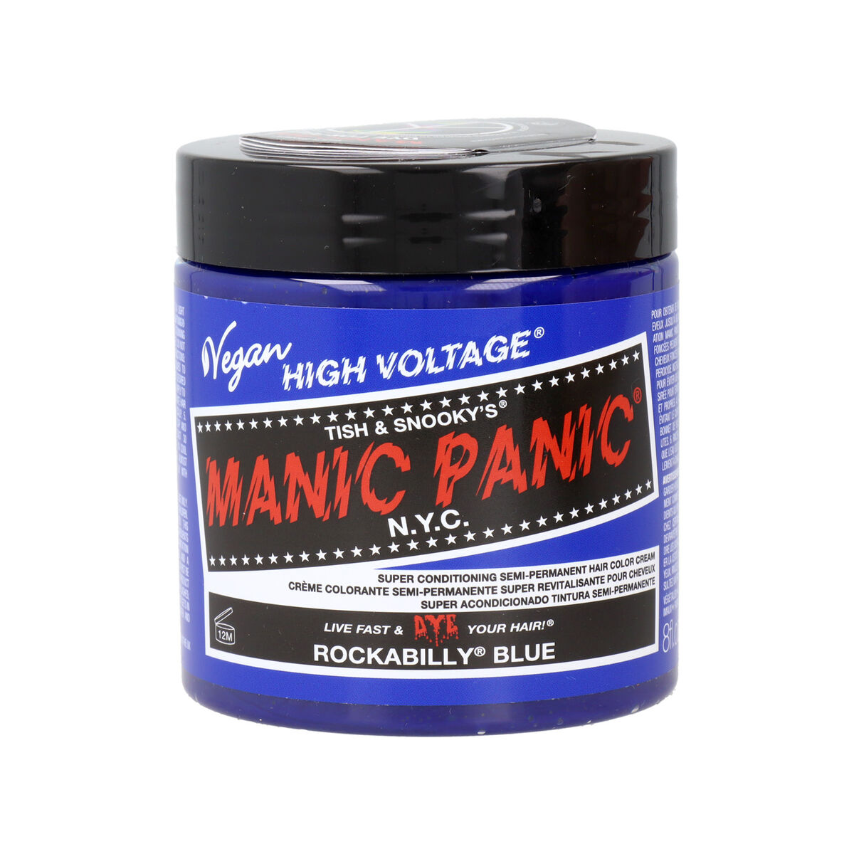 Pusiau laikinas dažas Manic Panic Panic High Albastru Vegan (237 ml)