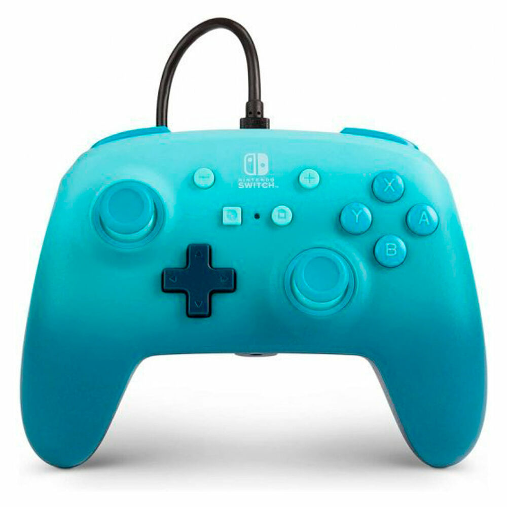 Telecomandă Pro pentru Nintendo Switch + Cablu USB Nintendo Aquatic Fantasy Albastru