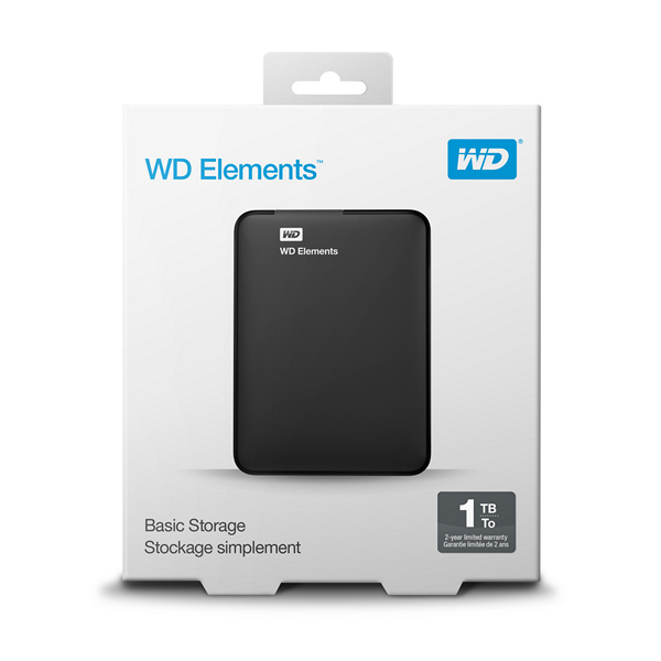 Hard Disk Western Digital WD Elements Portable WDBUZG0010BBK-WESN 1 TB 2,5