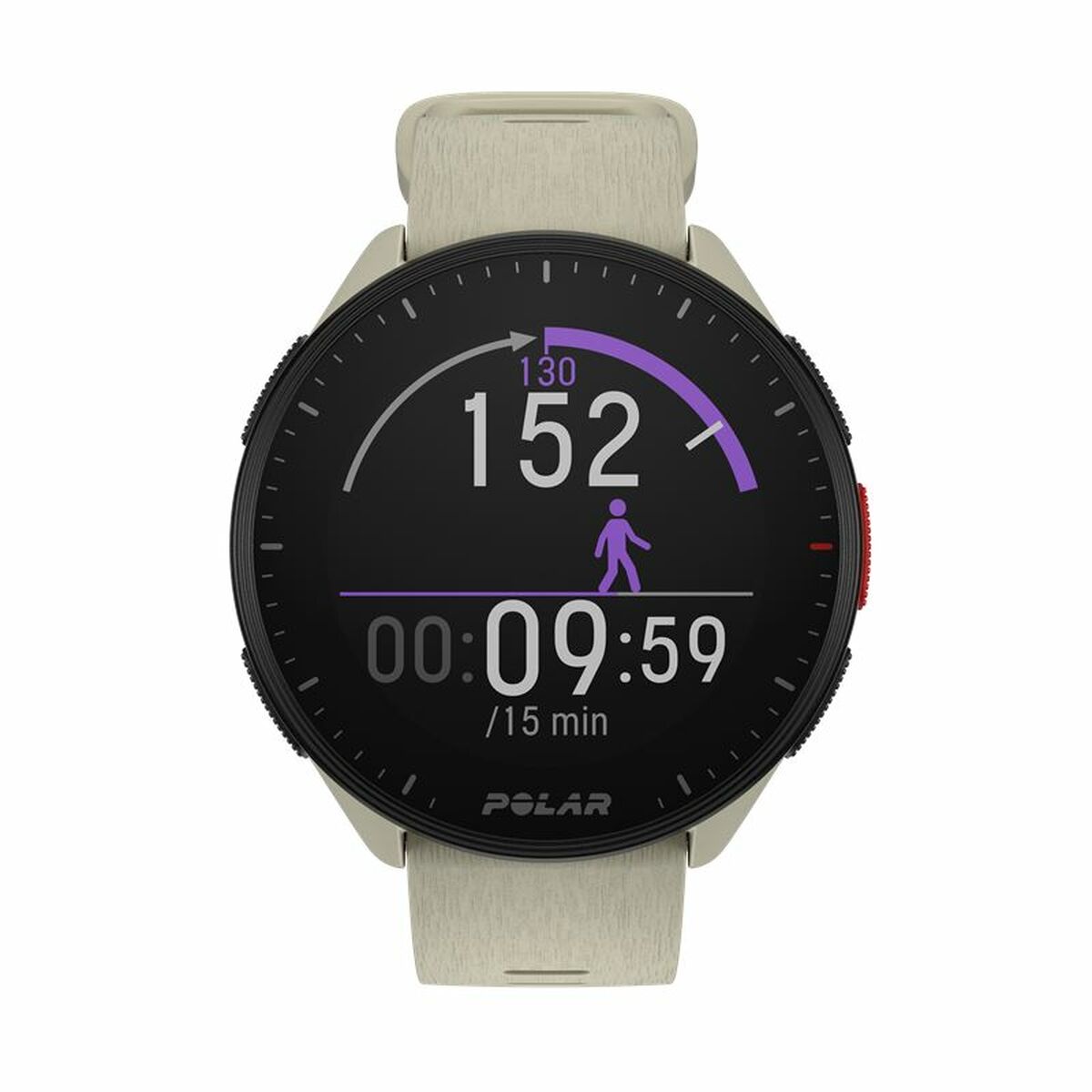 Ceas Sportiv Polar Pacer Bej (Ø 45 mm)