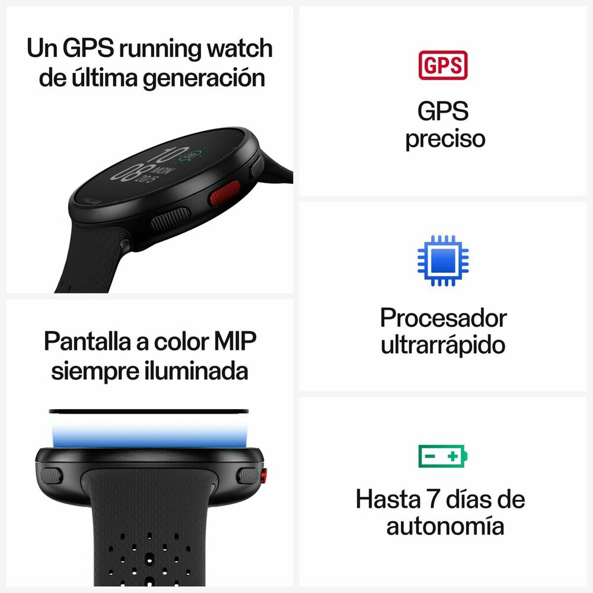 Smartwatch Polar Pacer Pro Gri