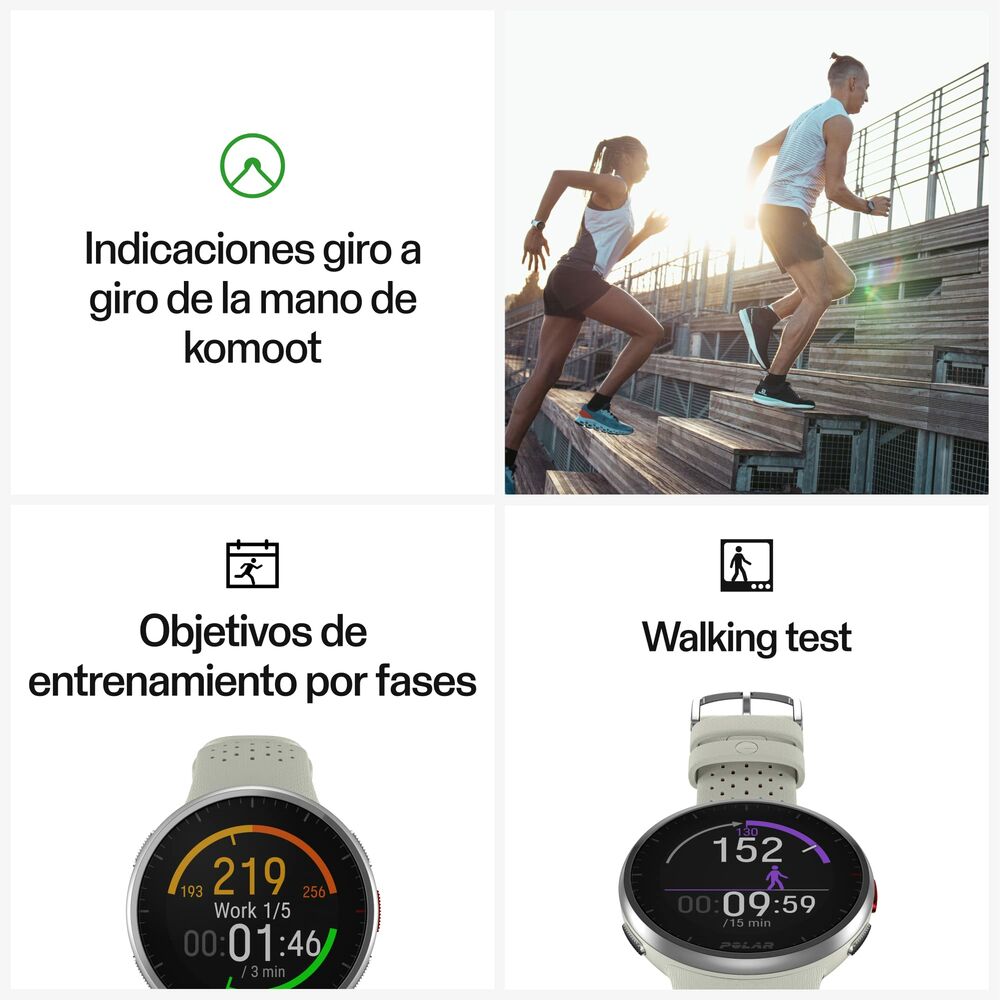 Smartwatch Polar Pacer Pro Alb